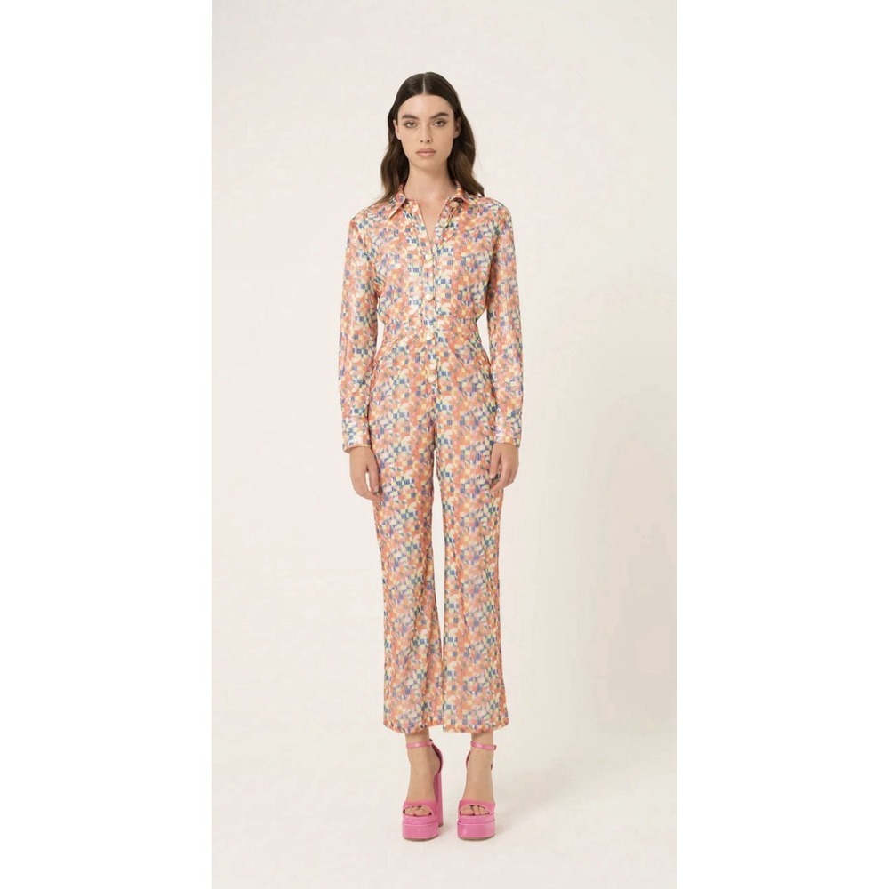 Amylynn POPPY JUMPSUIT All Over Sequins Cut Out Party Club‎ Retro Size Small